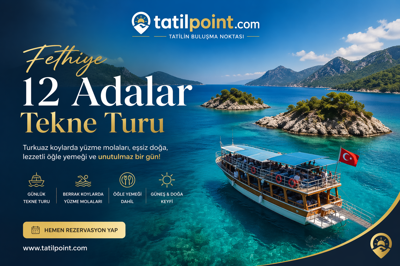12 adalar tekne turu