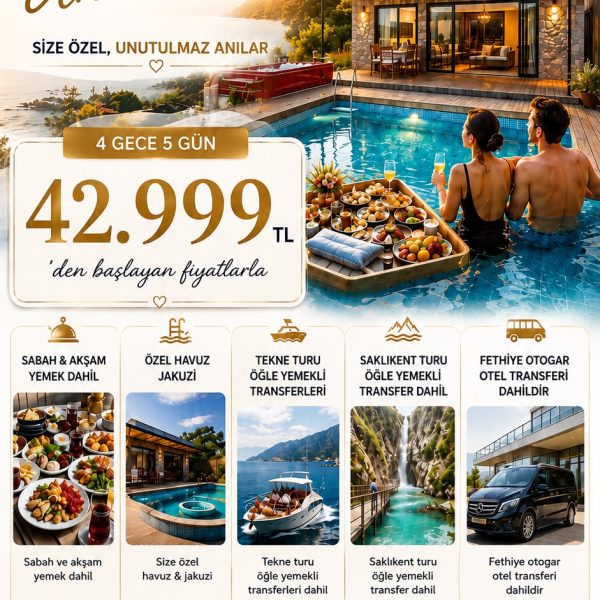 FETHİYE'DE BALAYI VİLLASI